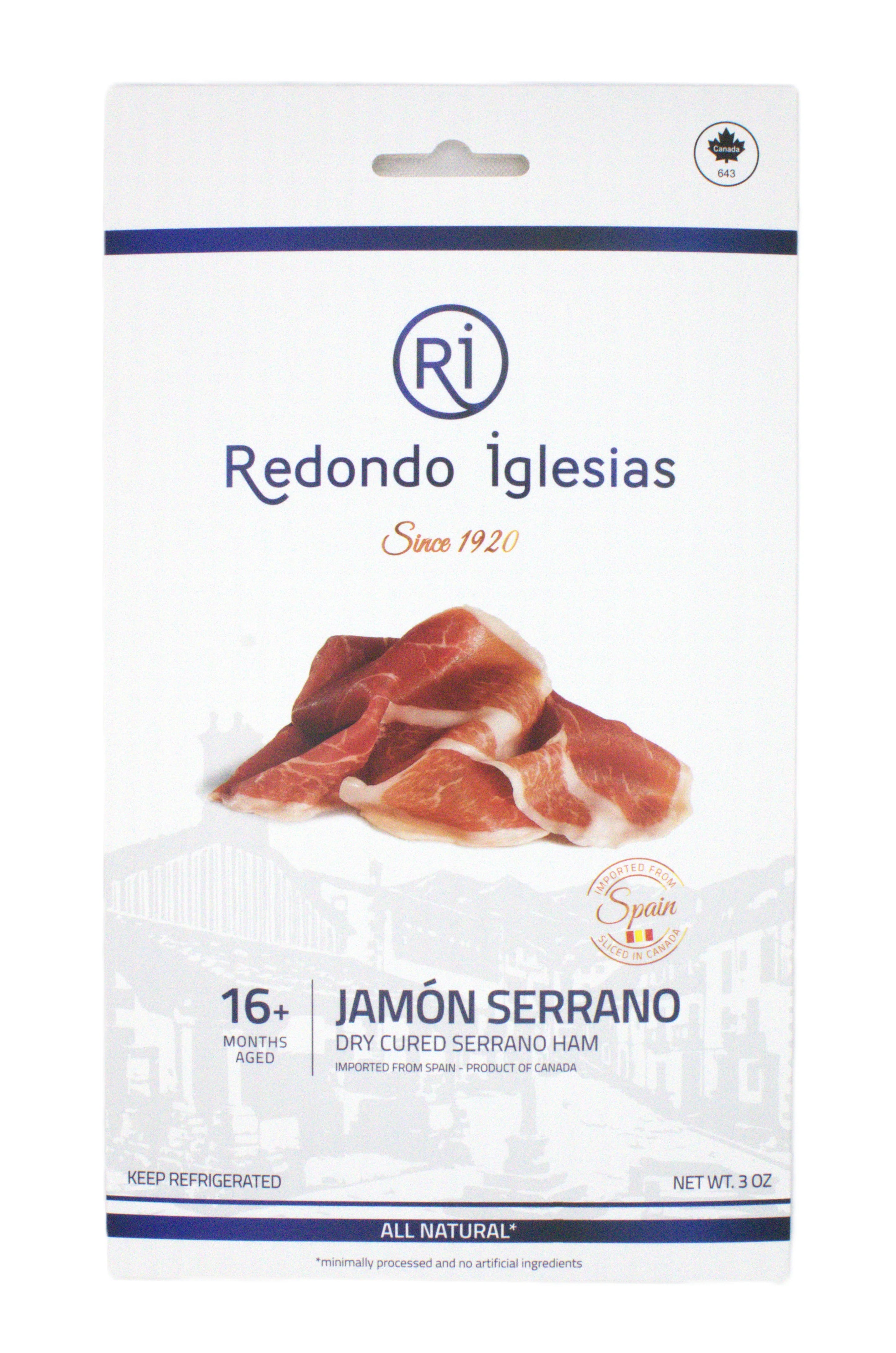 Redondo Iglesias Sliced Serrano Ham