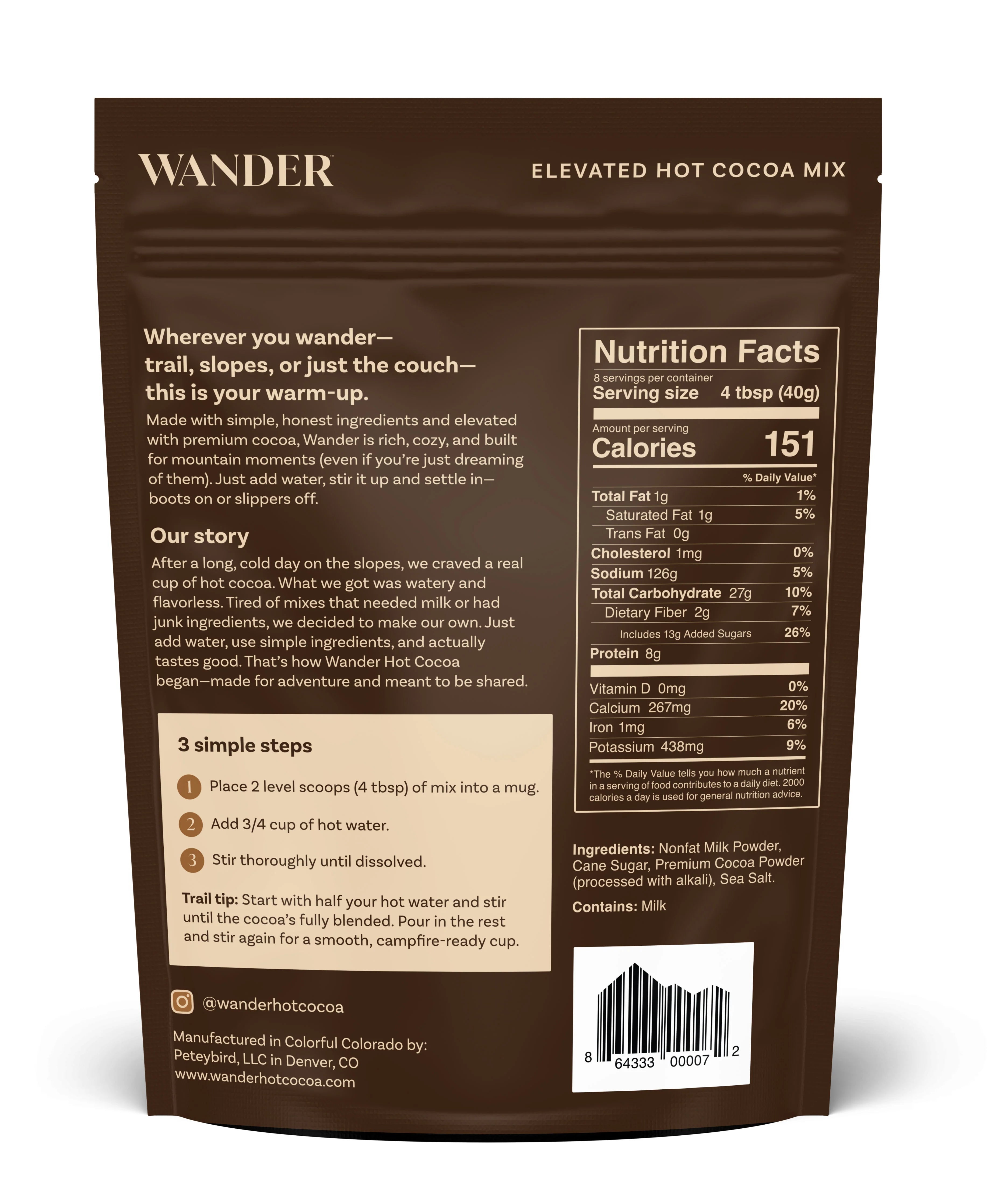Wander - Elevated Hot Cocoa Mix