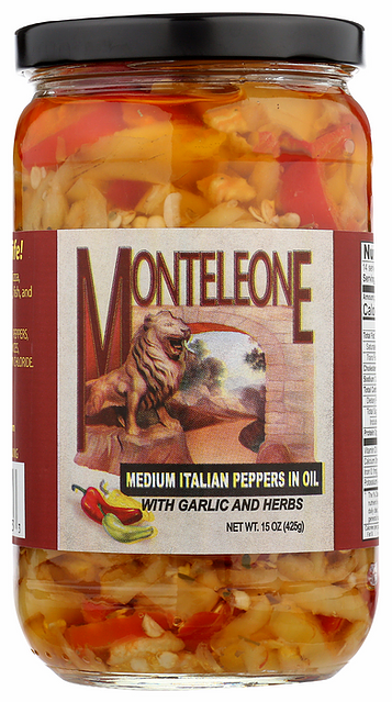 Monteleone Italian Peppers in Oil