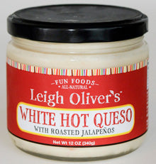 White Hot Queso with Roasted Jalapenos - Leigh Oliver's - NOW Queso Mama