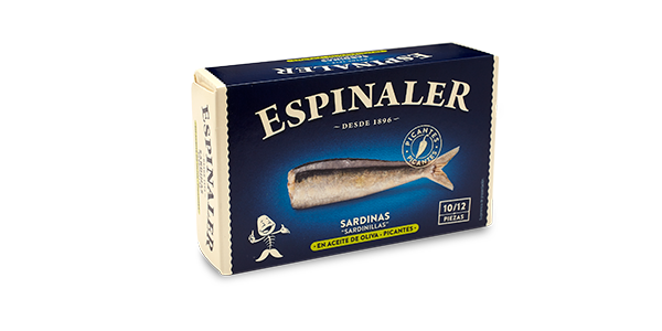 Espinaler Spicy Baby Sardines in Olive Oil 10/12